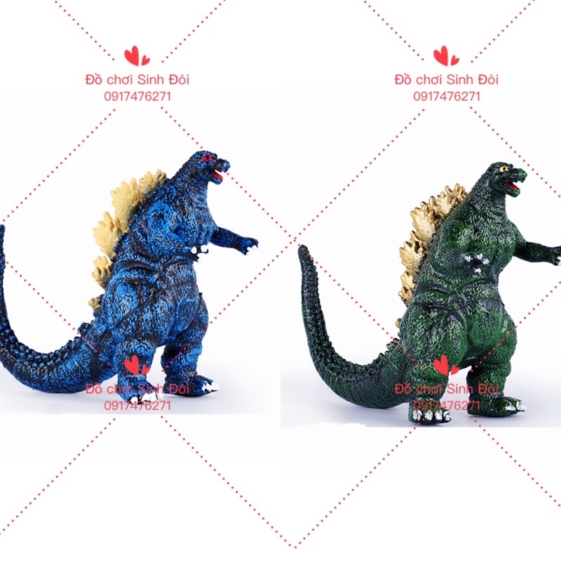 Đồ chơi khổng Long Godzilla cao 15cm - xanh dương