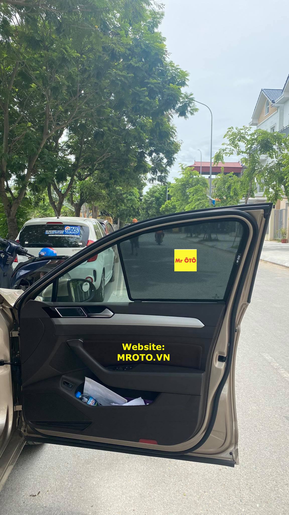 Rèm Che nắng xe wolkswagen PASAT 1 có hút nam châm, Vải dày dặn, chống nắng tuyệt đối