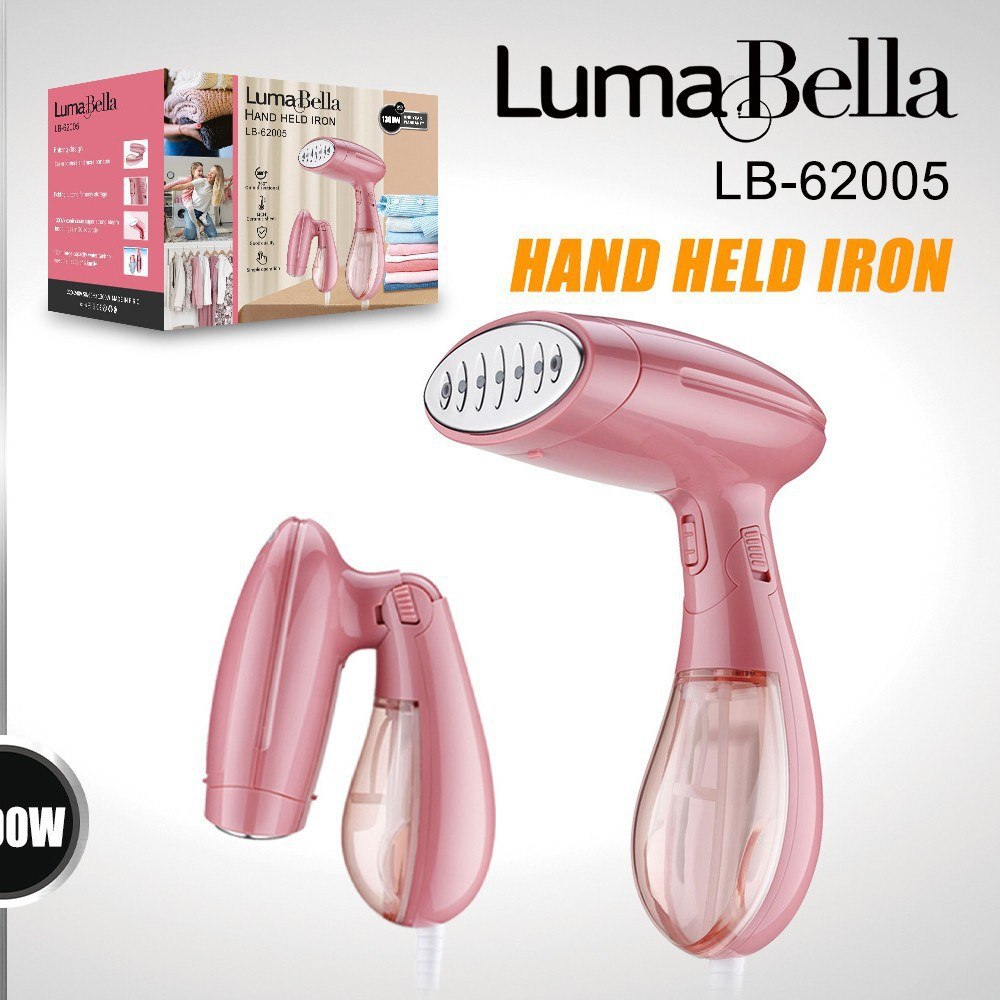 Bàn ủi hơi nước cầm tay Lumabella LB-62005 gập gọn, nhỏ gọn tiện lợi khi mang theo, cao cấp, ủi phẳng - HÀNG CHÍNH HÃNG