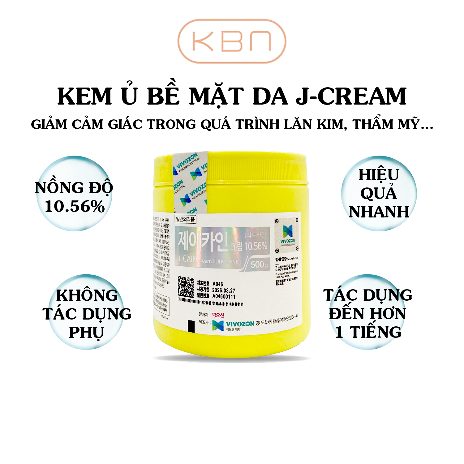 Kem Ủ Bề Mặt Da J-CREAM 10.56% - Kem Chính Hãng Bán Chạy Tại Hàn Quốc (Hàng Chính Hãng)