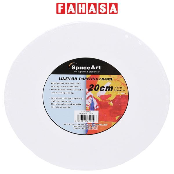 Khung Tranh Canvas Vải Bố Tròn Ø20 cm - Space Art DA20