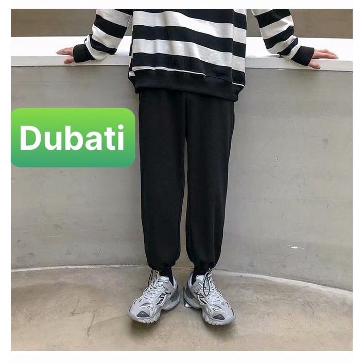 QUẦN JOGGER THỂ THAO NAM NỮ ỐNG BO HỌA TIẾT TRƠN PHONG CÁCH CAO CẤP- DUBATI FASHION