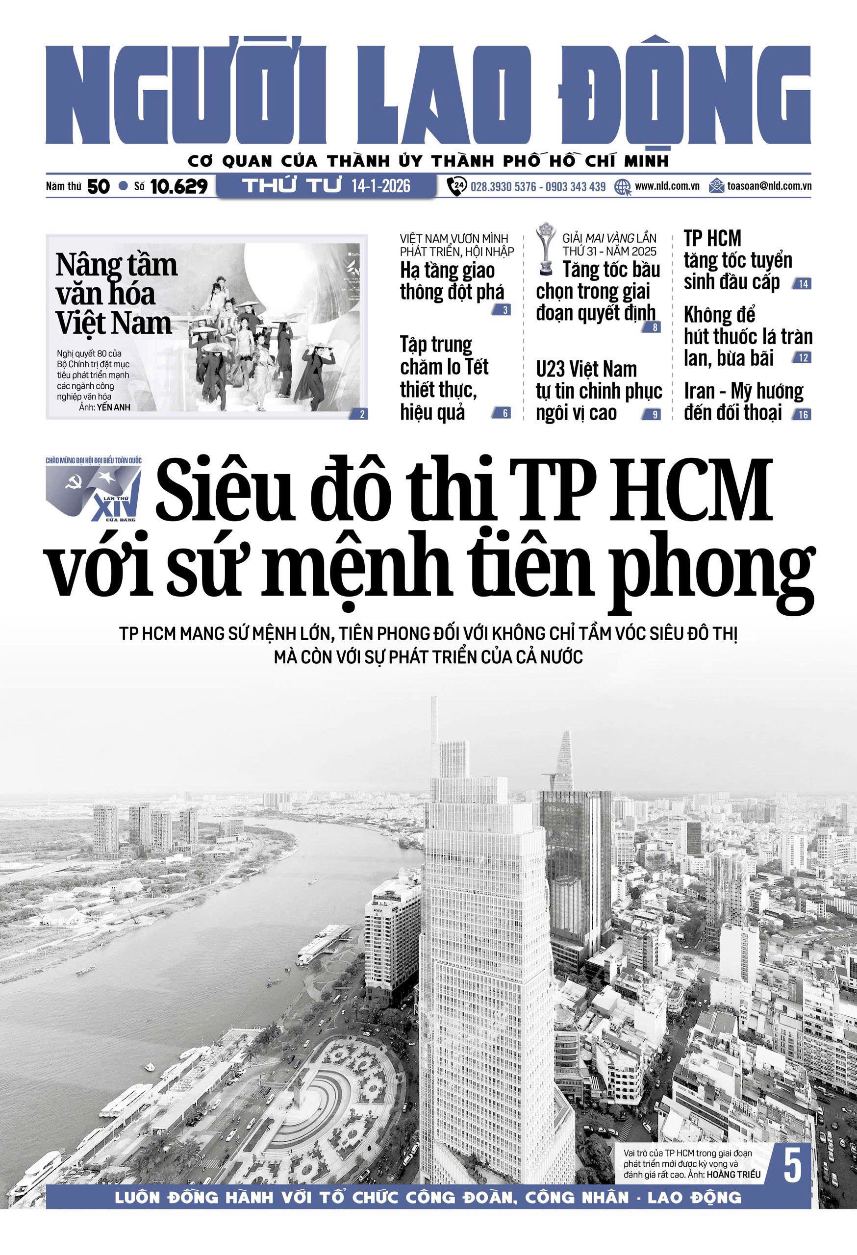 Nhật báo Người Lao Động từ ngày 12-01-2026 đến 18-01-2026