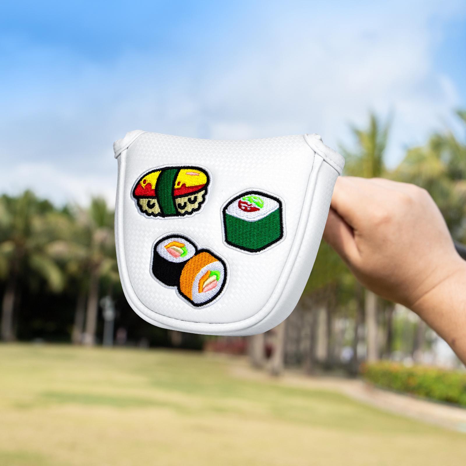 Golf Mallet Putter Head Cover Golf Club Headcover Embroidered Golf Putter Headcovers
