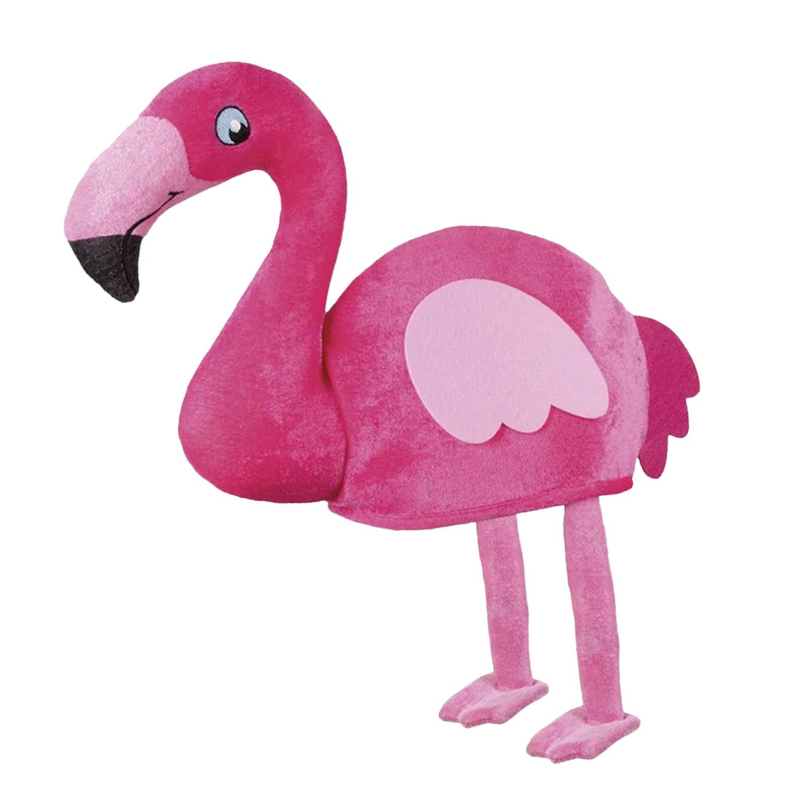 Flamingo Hat Selfie Plush Animal Hat for Birthday Carnival Stage Performance