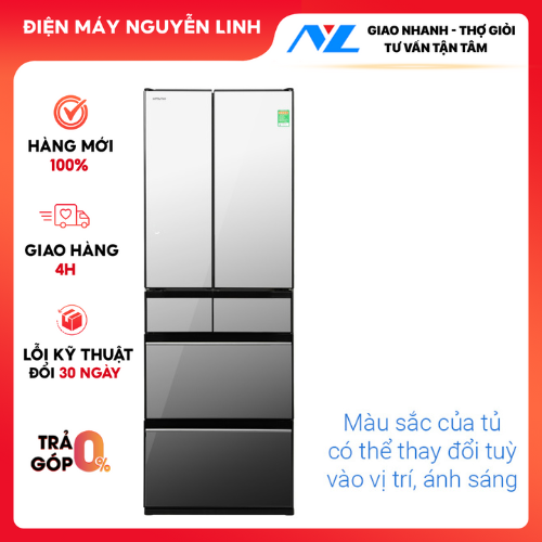 Tủ lạnh Hitachi Inverter 540 lít Multi Door R-HW540RV - HÀNG CHÍNH HÃNG - CHỈ GIAO HCM