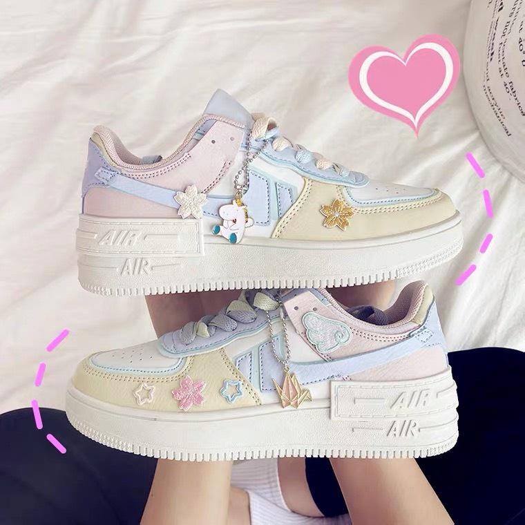 GIÀY NỮ ULZZANG KẸO NGỌT, SNEAKER AF1 HOT TREND