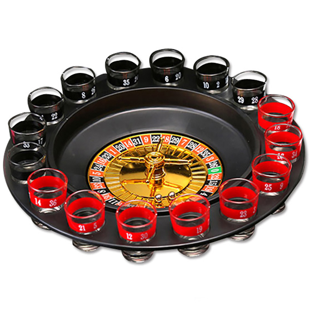 Đồ chơi ăn nhậu Drinking Roulette vòng quay uống rượu bia 16 ly Drinking Game