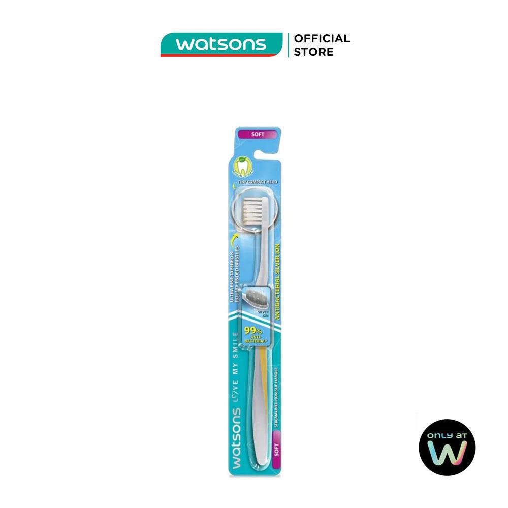 Bàn Chải Đánh Răng Watsons Antibacterial Silver Ion Toothbrush (Soft) 1s