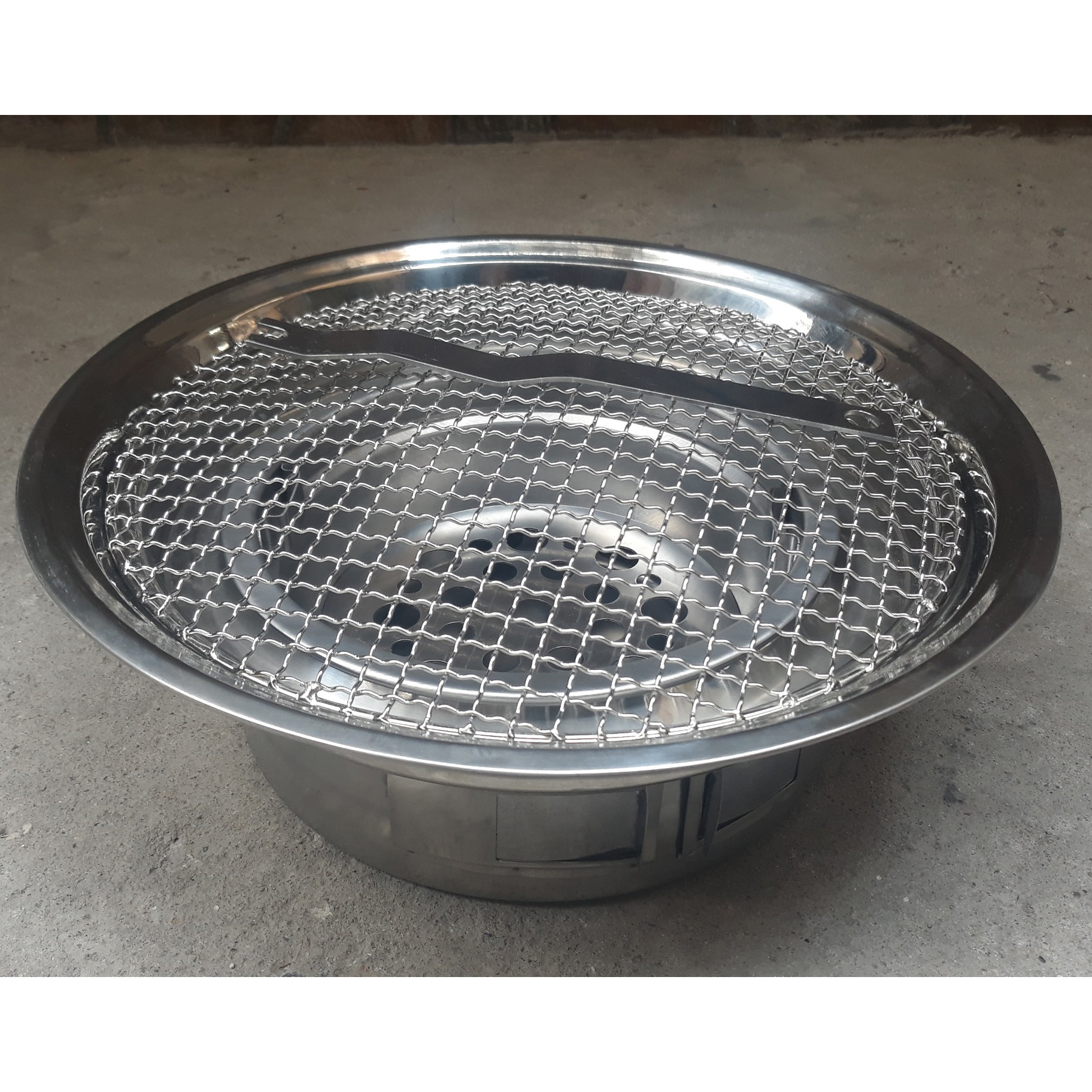 Bếp nướng than hoa âm bàn Vỉ inox