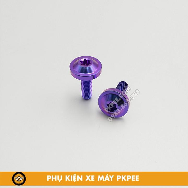 Ốc Titan GR5 6ly Đầu Dù Gắn Ốp Pô, Che Sên, Dè, Áo,...