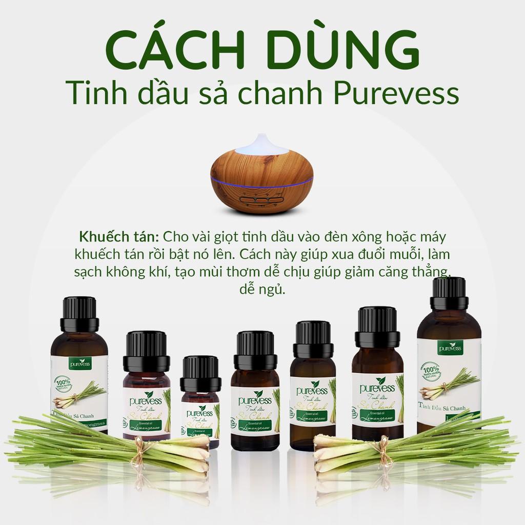 Tinh dầu Sả Chanh giúp thư giãn đuổi muỗi PUREVESS 20ml