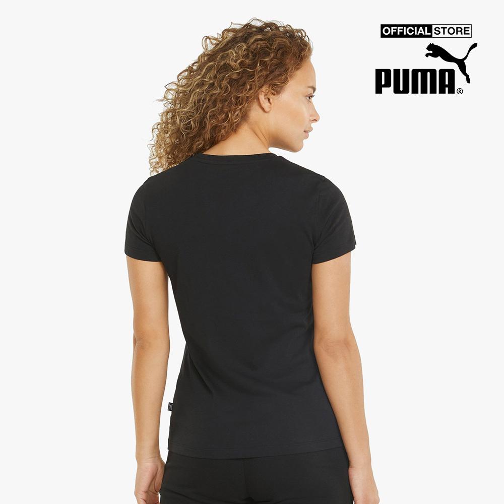 PUMA - Áo thun nữ tay ngắn Essentials+ Metallic Logo 848303