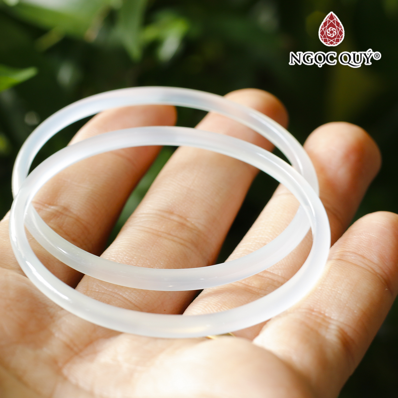 Vòng tay chalcedony thiên thanh - Ngọc Quý Gemstones