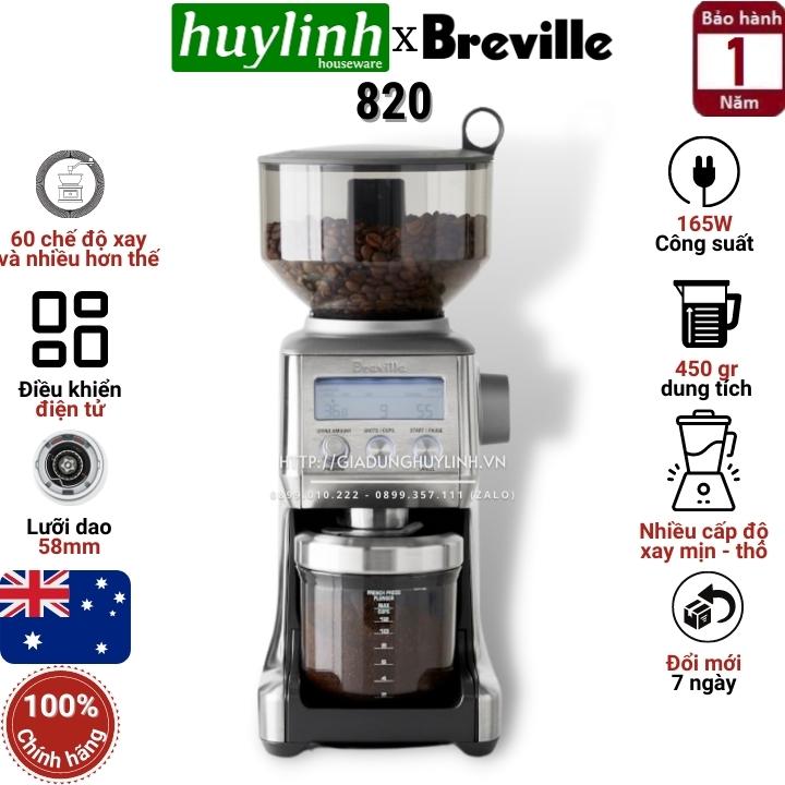 Máy xay cafe Breville 820 the Smart Grinder Pro BCG820BSS - Hàng chính hãng