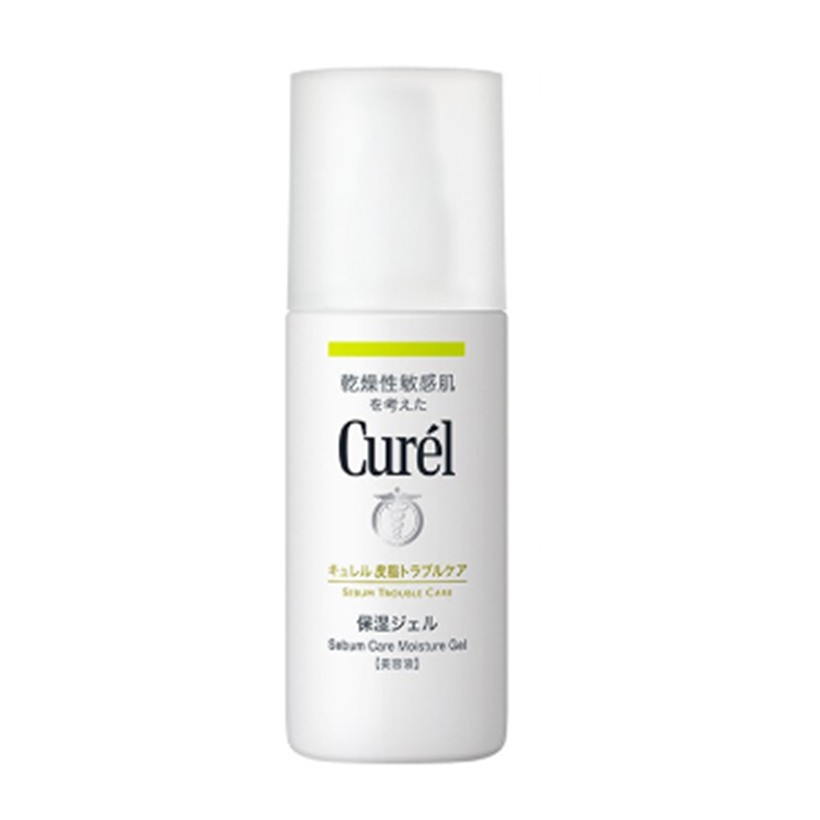 Gel Dưỡng Da Dành Cho Da Dầu Curel Sebum Trouble Care Sebum Care Moisture Gel 120ml Tặng son dưỡng môi cấp ẩm không màu 4.2g