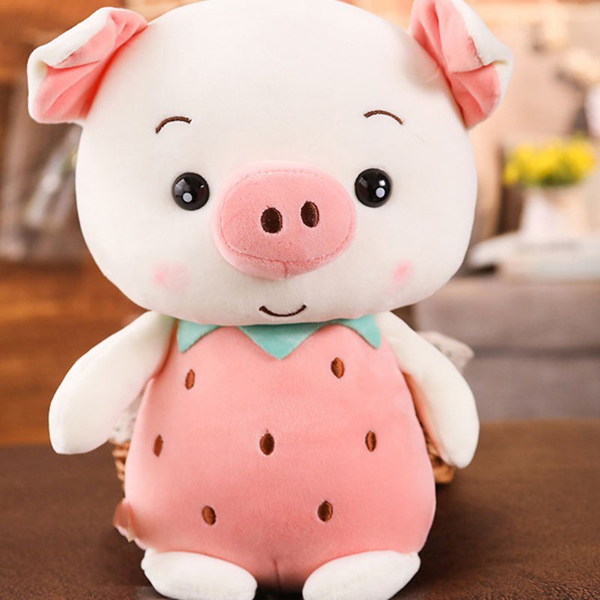 Gấu bông heo trái cây - trái dâu tây gb41