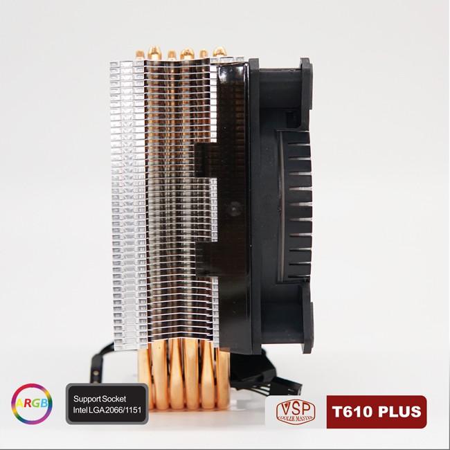 Quạt Tản Nhiệt Fan T610 PLUS (6U-12cm) Sync LED ARGB