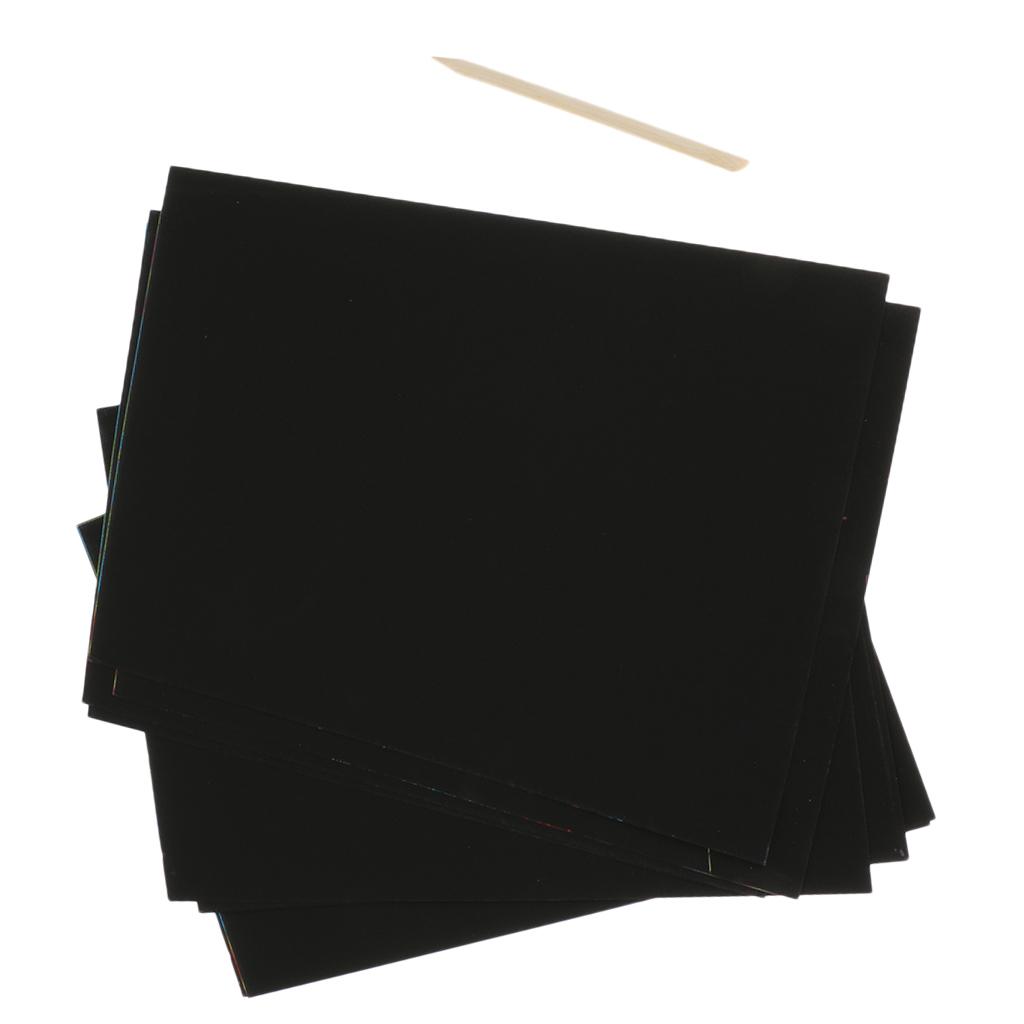 10pcs Kids Stationery Sketch Scratch Paper Note Drawing Educational