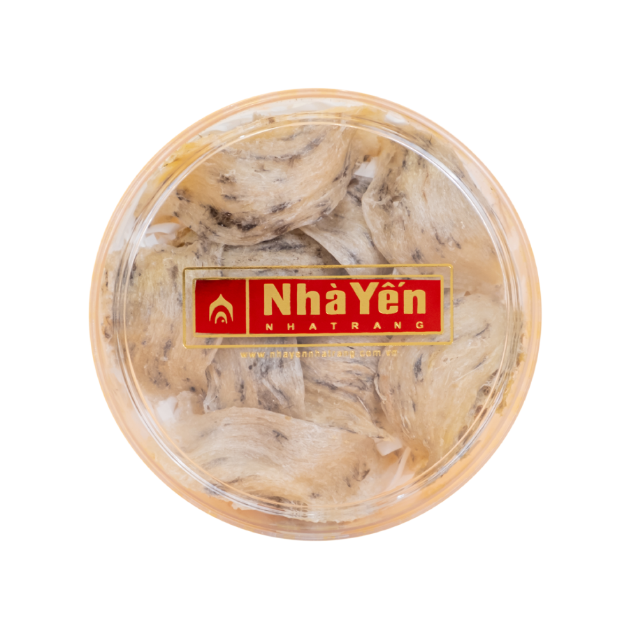 Tổ Yến Trắng Thô - Nhà Yến Nha Trang - Loại Chất Lượng 49 - Hộp 100 Gram - Tổ Yến Nguyên Chất - Tổ Yến Thô - Hàng Chính Hãng