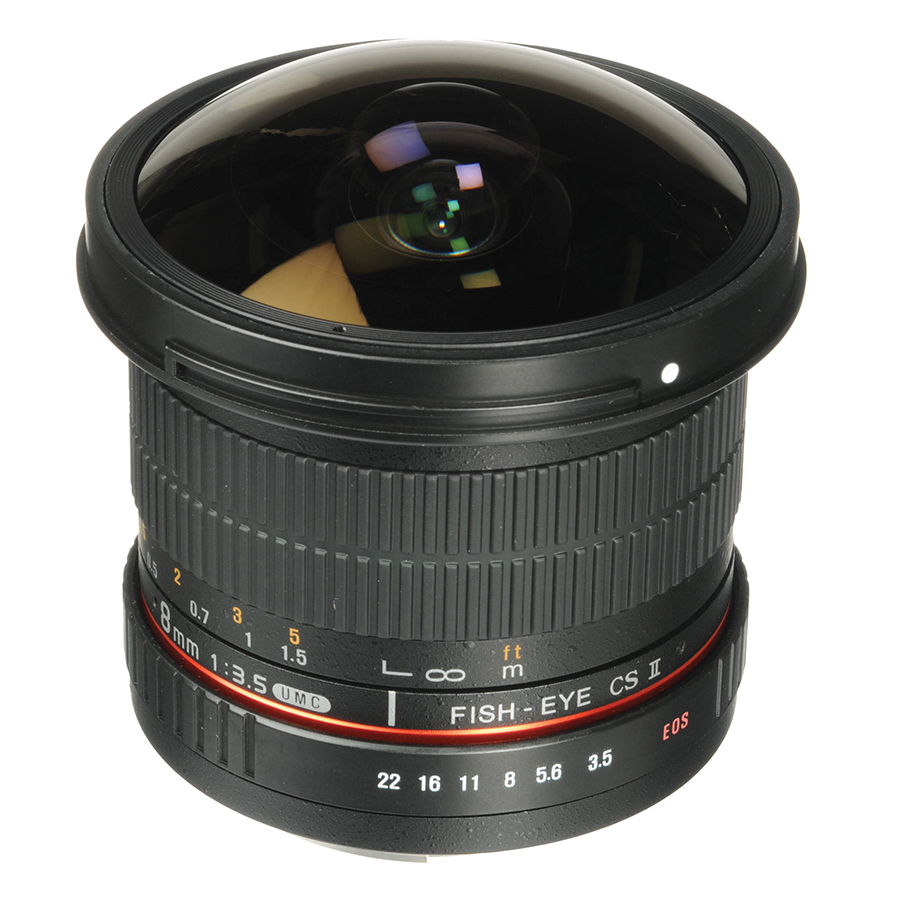 Ống Kính Samyang Fisheye 8mm F/3.5 For Canon - Hàng Chính Hãng