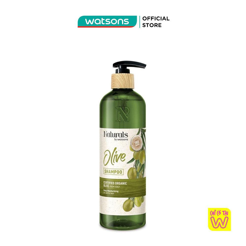 Dầu Gội Naturals By Watsons True Natural Chiết Xuất Olive 490ml