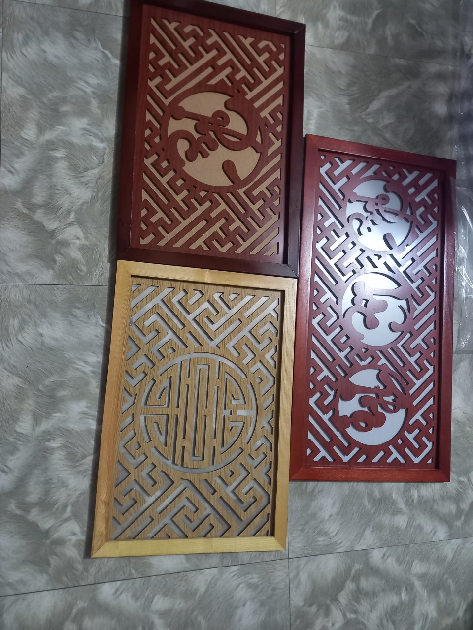 Tấm (Chắn khói) chống ám khói bàn thờ gia tiên, bàn thờ treo tường kiểu dáng đẹp