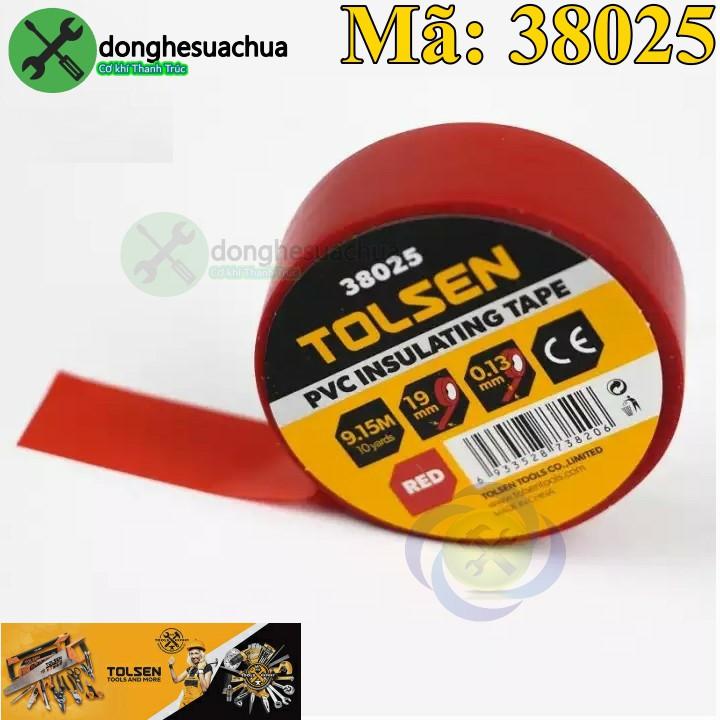 Băng keo điện trắng Tolsen 38024 dài 9.15M dày 0.13mm bảng 19mm