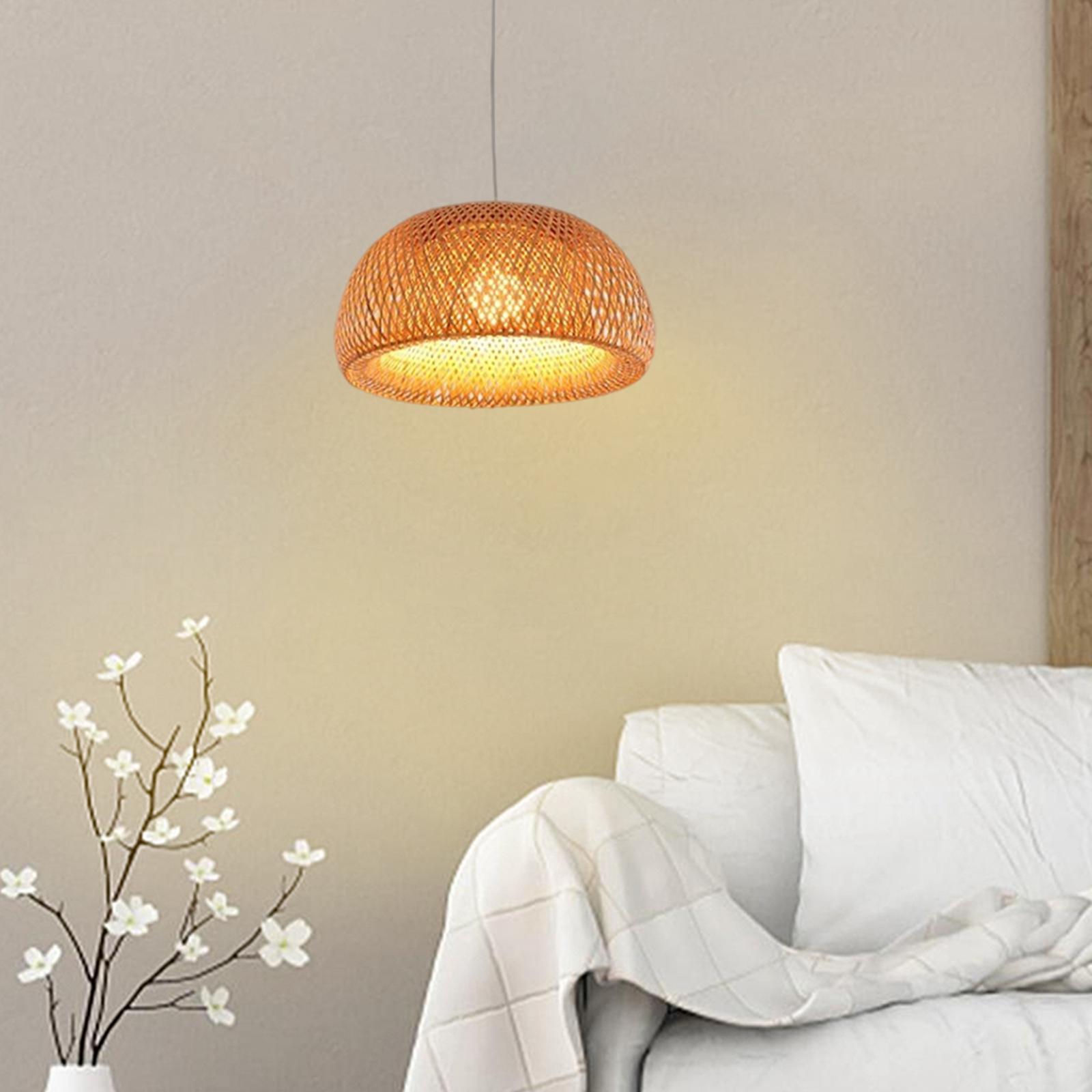 Bamboo Lamp Shade  Room Ceiling Pendant Chandelier Lampshade Decor