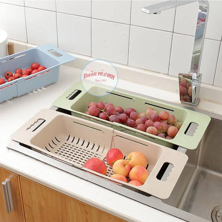 Khay, rổ gác bồn rửa chén bát thông minh gấp gọn, điều chỉnh kích thước gài tiện lợi