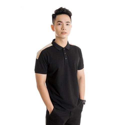 Áo polo nam phối vai cotton cá sấu cổ bẻ tay ngắn PL06