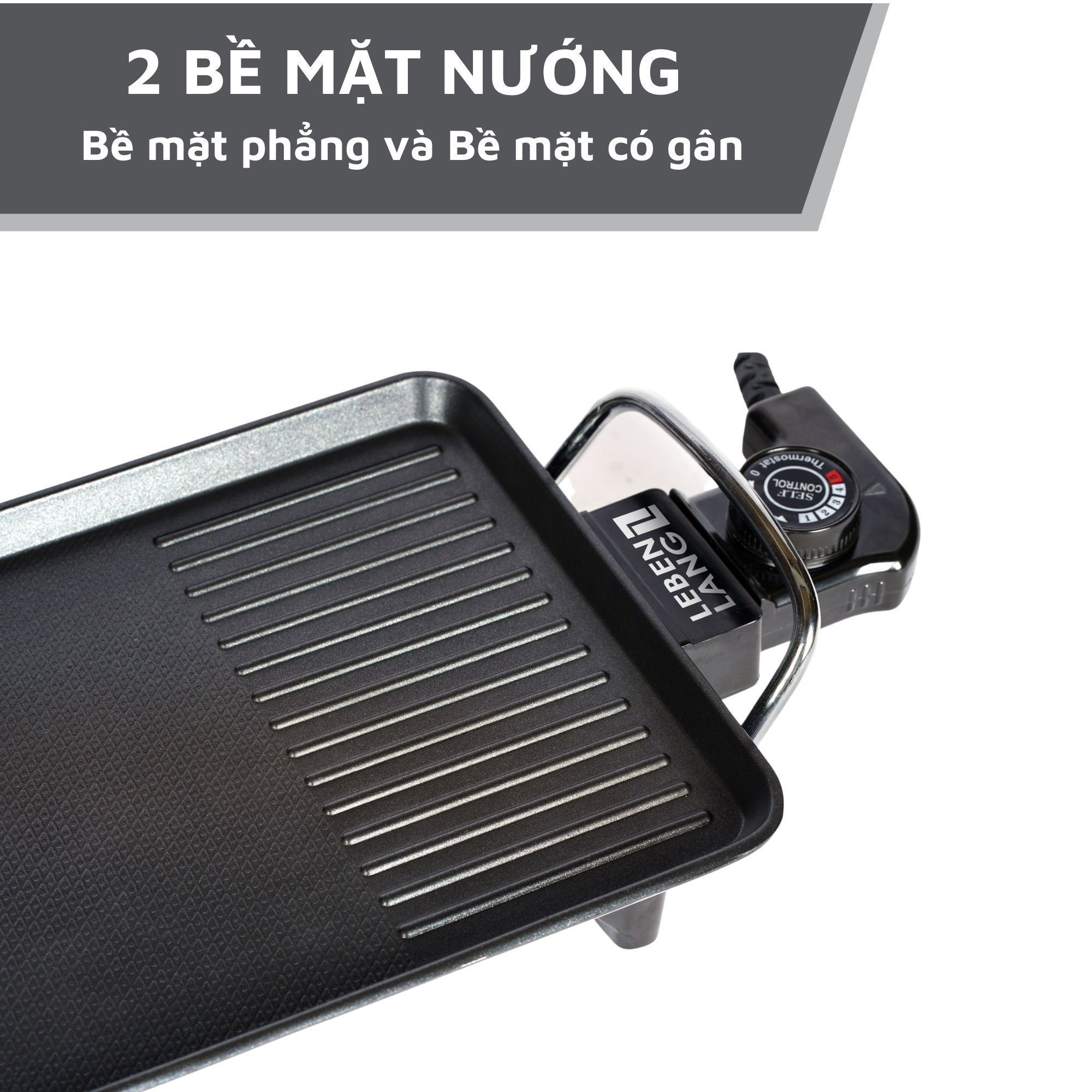 Bếp nướng điện không khói mini Lebenlang LBEE6758 - hàng chính hãng