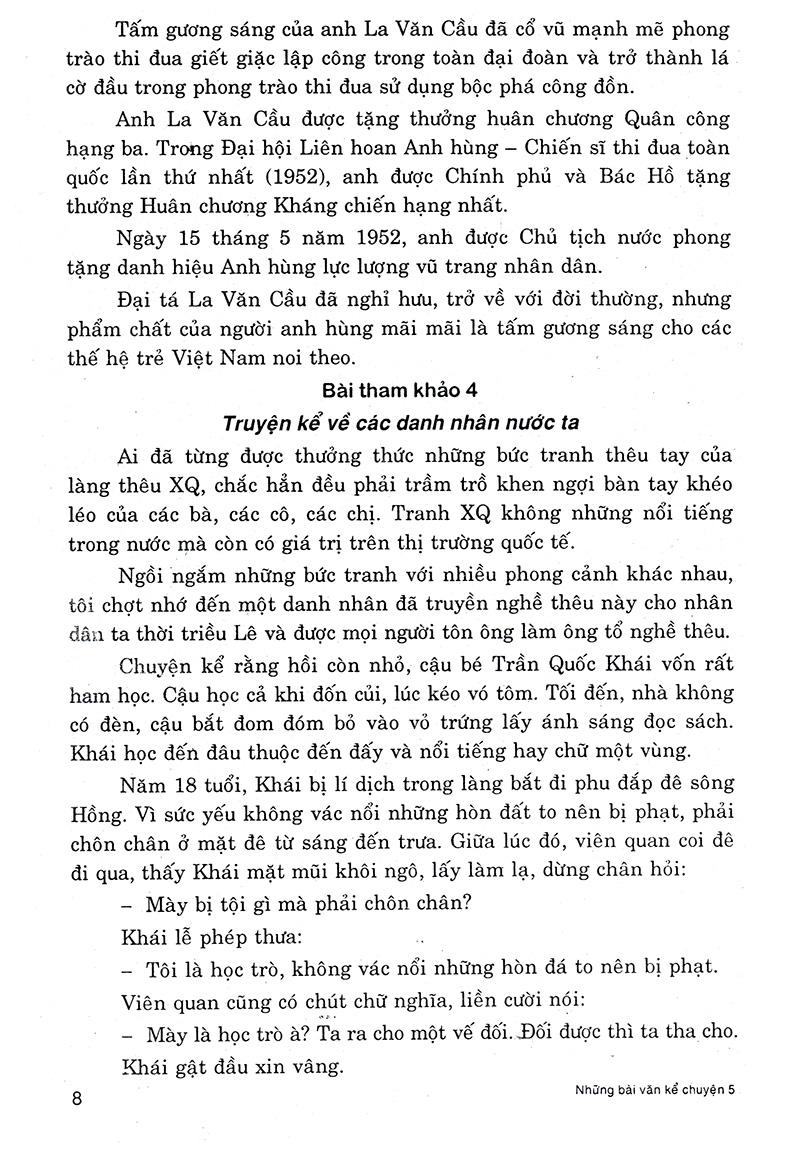 Những Bài Văn Kể Chuyện Lớp 5
