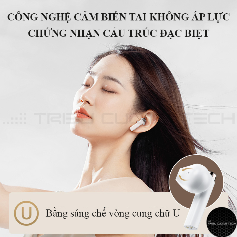 Tai Nghe Bluetooth V5.3 Không Dây C5 True Wireles - Đàm Thoại - Gaming - Dock Sạc 380mAh - Màn Hình LCD Hiển Thị % Pin -Hàng Chính Hãng