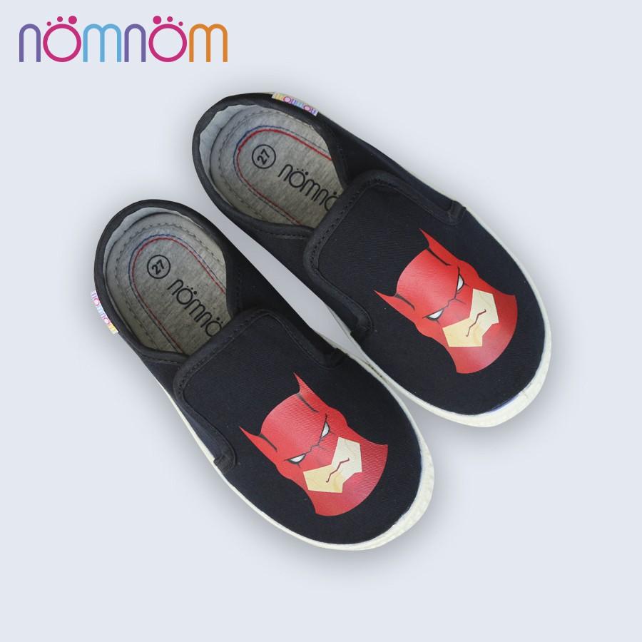 Giày slipon bé trai nomnom EPB1932 xanh chàm