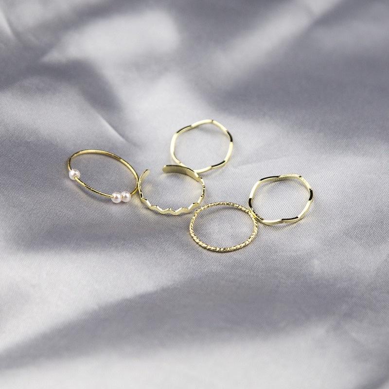 Set 5 nhẫn thời trang hè 2021 xinh xắn