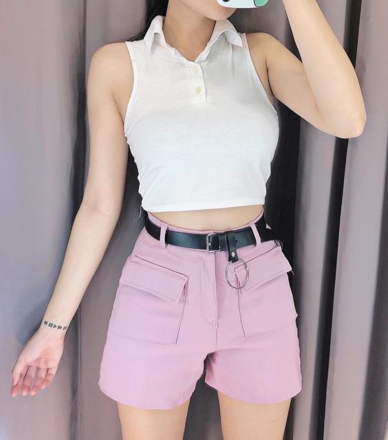 Áo balo cổ trụ basic