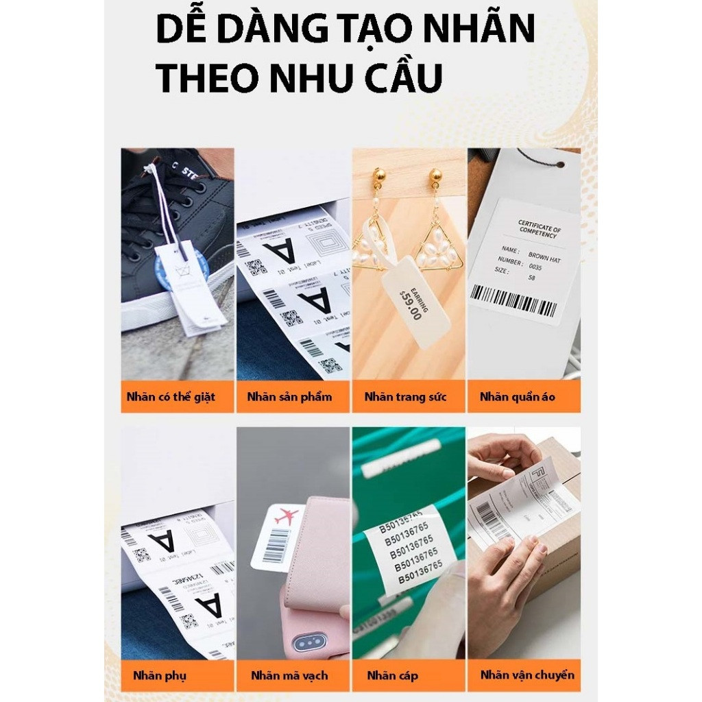 Máy Nhãn AIMO CT200 - In Đơn Sàn TMDT, in nhãn kho hàng, nhãn bán lẻ, nhãn siêu thị, nhãn mã vạch ... (Hàng chính hãng Aimo)