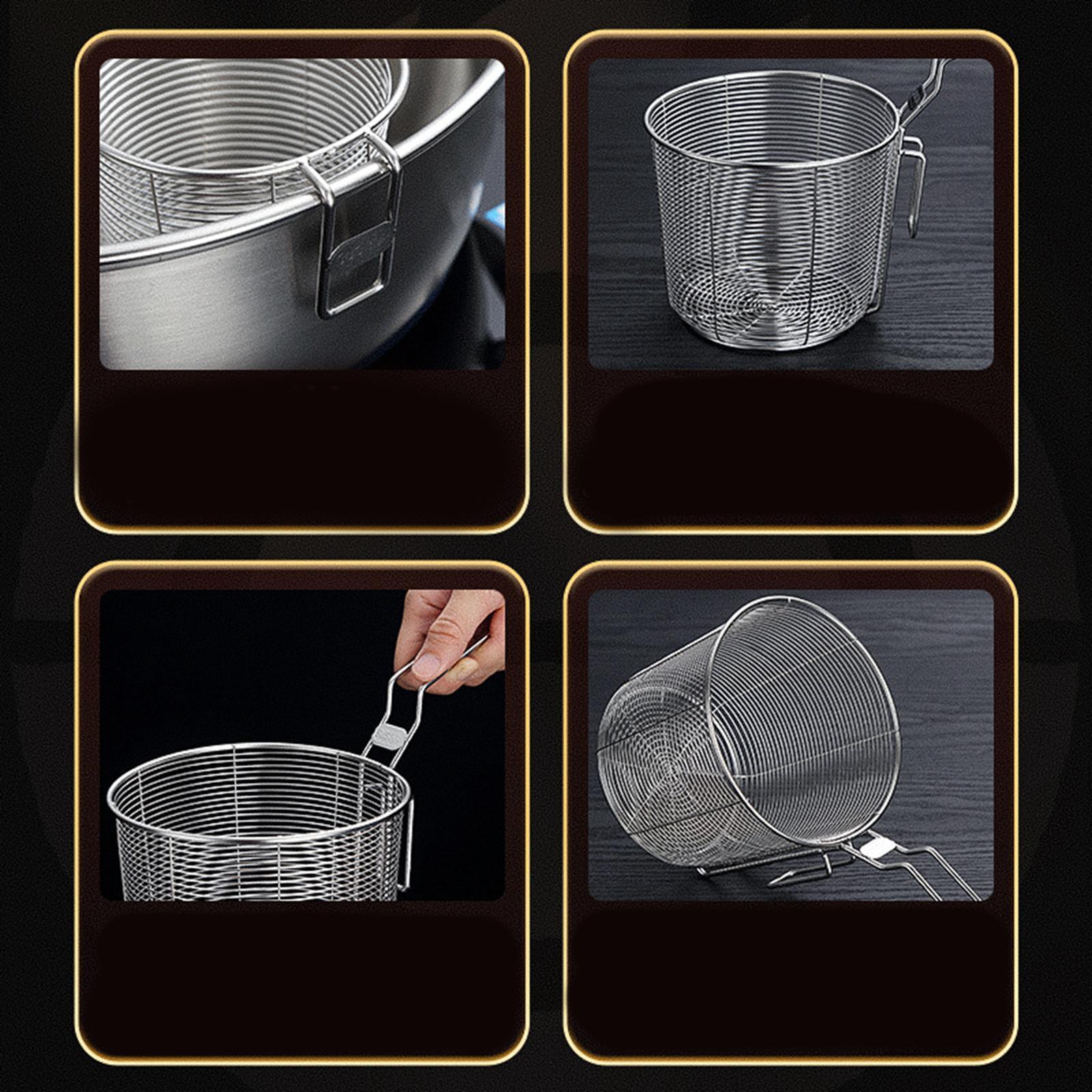 Stainless Steel Food Colander Sifter Hot Pot Colander for Pasta Frying 10cm