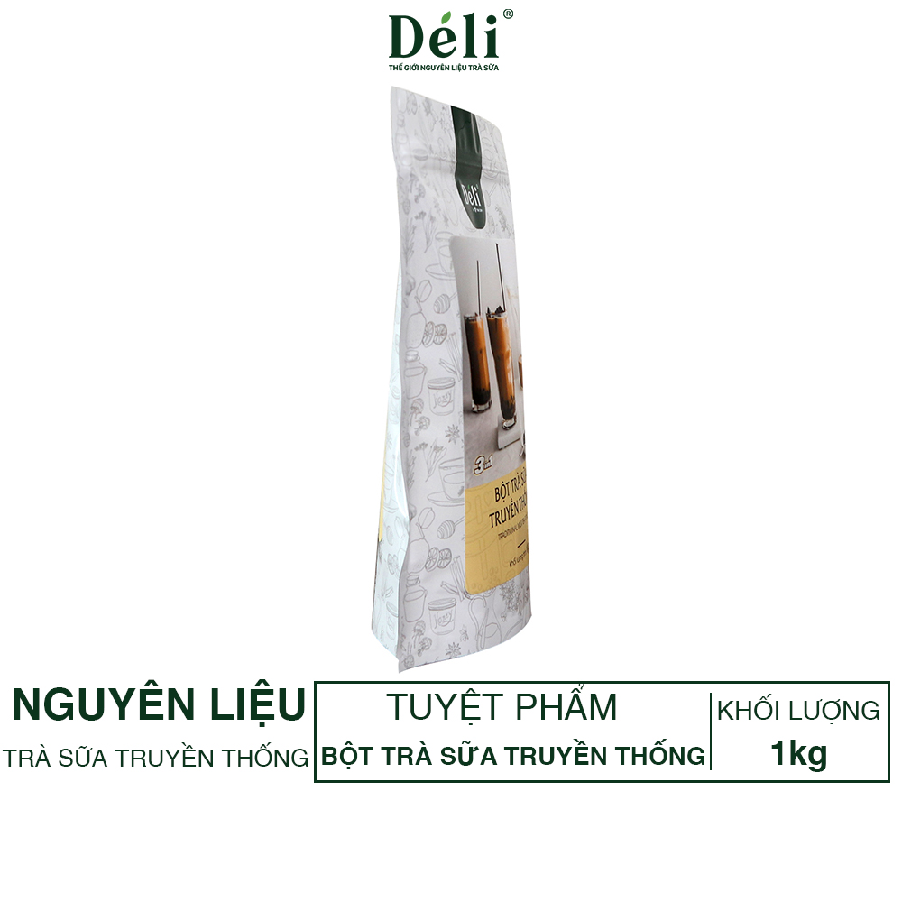 Bột trà sữa truyền thống 3in1 Déli - 1kg ( 25 ly ) pha chế trà sữa tiện lợi, nhanh chóng