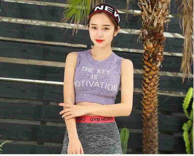 Áo Nữ Tập Thể Thao,Đi Chơi Có Sẵn Mút Nâng Ngực - Áo Croptop Sát Nách THE KEY