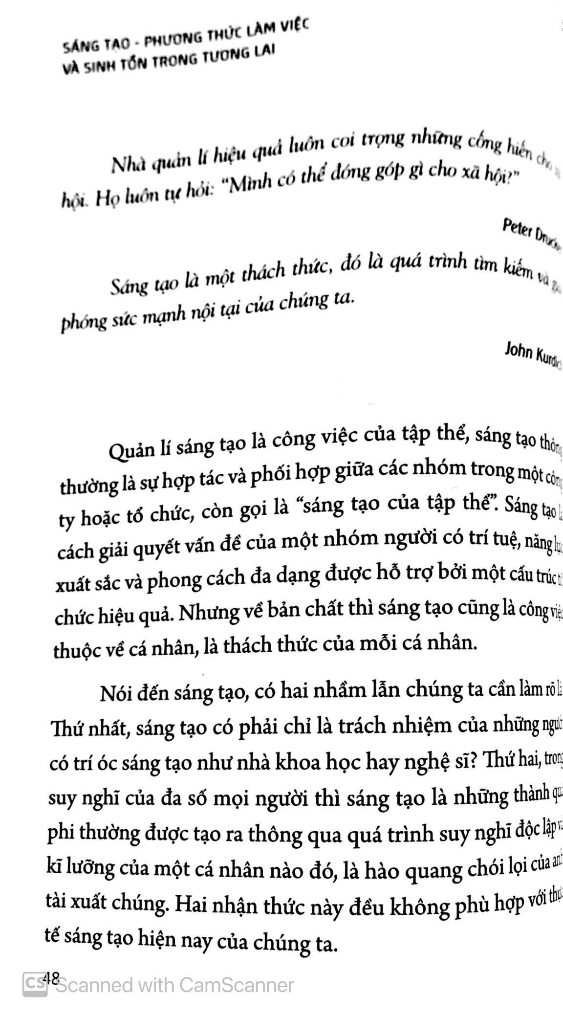 Sáng Tạo - Phương Thức Làm Việc Và Sinh Tồn Trong Tương Lai