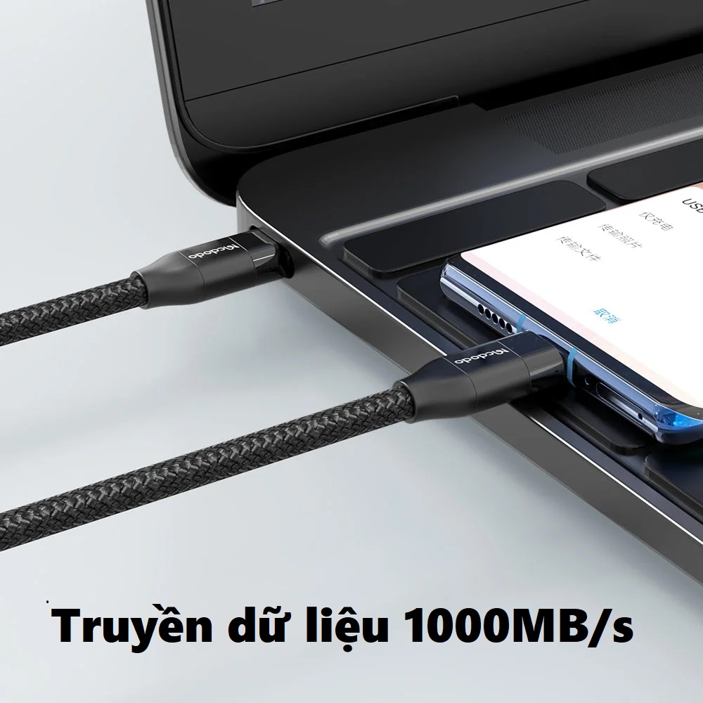 Cáp C to C USB3.1 Gen 2 sạc 100W truyền hình ảnh 4K Vention TAHHF/ mcdodo CA713 4K@30Hz  _ Hàng chính hãng