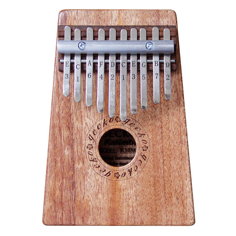 Đàn Kalimba Gecko 10 Phím Gỗ Mahogany K10M Kèm Kèn Kazoo