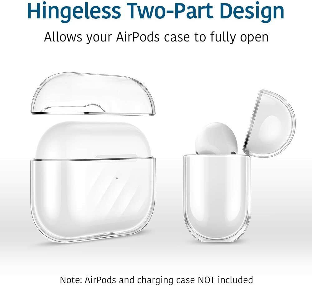 Bao case chống sốc trong suốt cho Airpods Pro 2 2022 hiệu Likgus Clear Shell (Mỏng 0.8mm, bảo vệ toàn diện, vật liệu cao cấp) - Hàng nhập khẩu