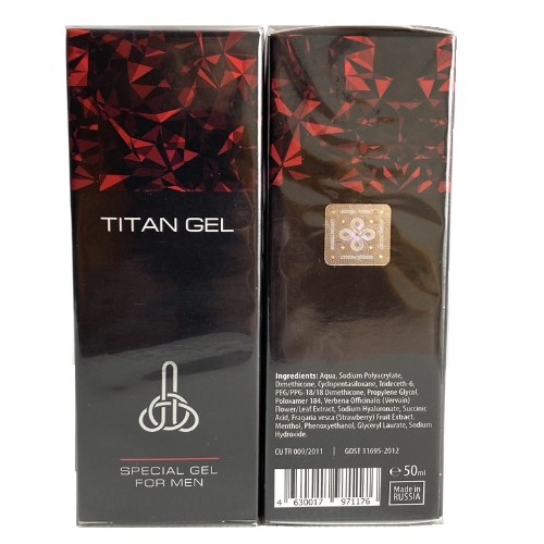 Titan Gel Nga - Gel Bôi Trơn Tăng Kích Thước - Hàng Chính Hãng - Che Tên SP