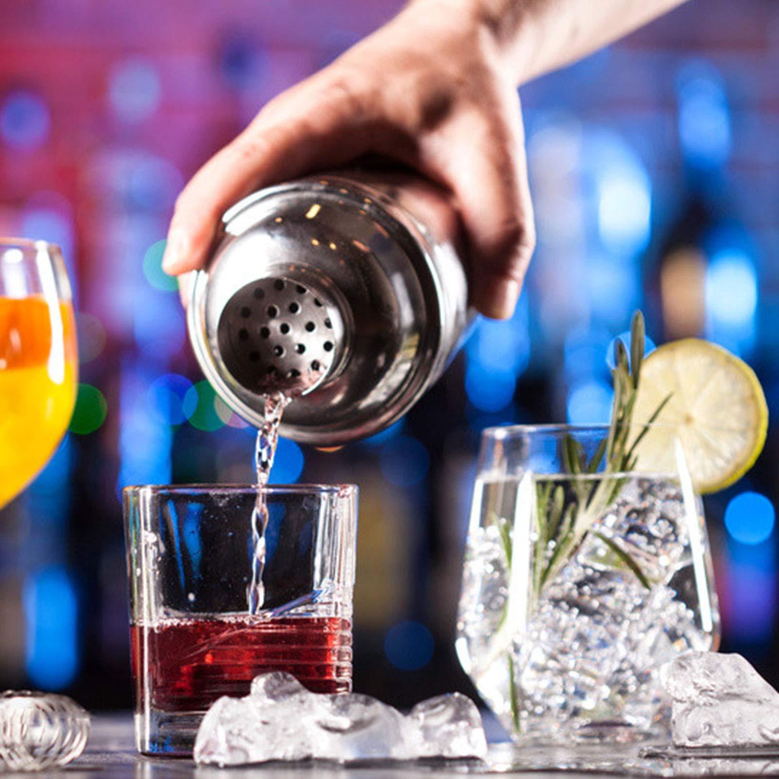 Bình lắc cocktail, Bộ dụng cụ lắc cocktail bằng thép không gỉ, Bộ dụng cụ lắc cocktail Bartender chuyên nghiệp, Bộ bình lắc cocktail 7 món, Quà tặng sinh nhật