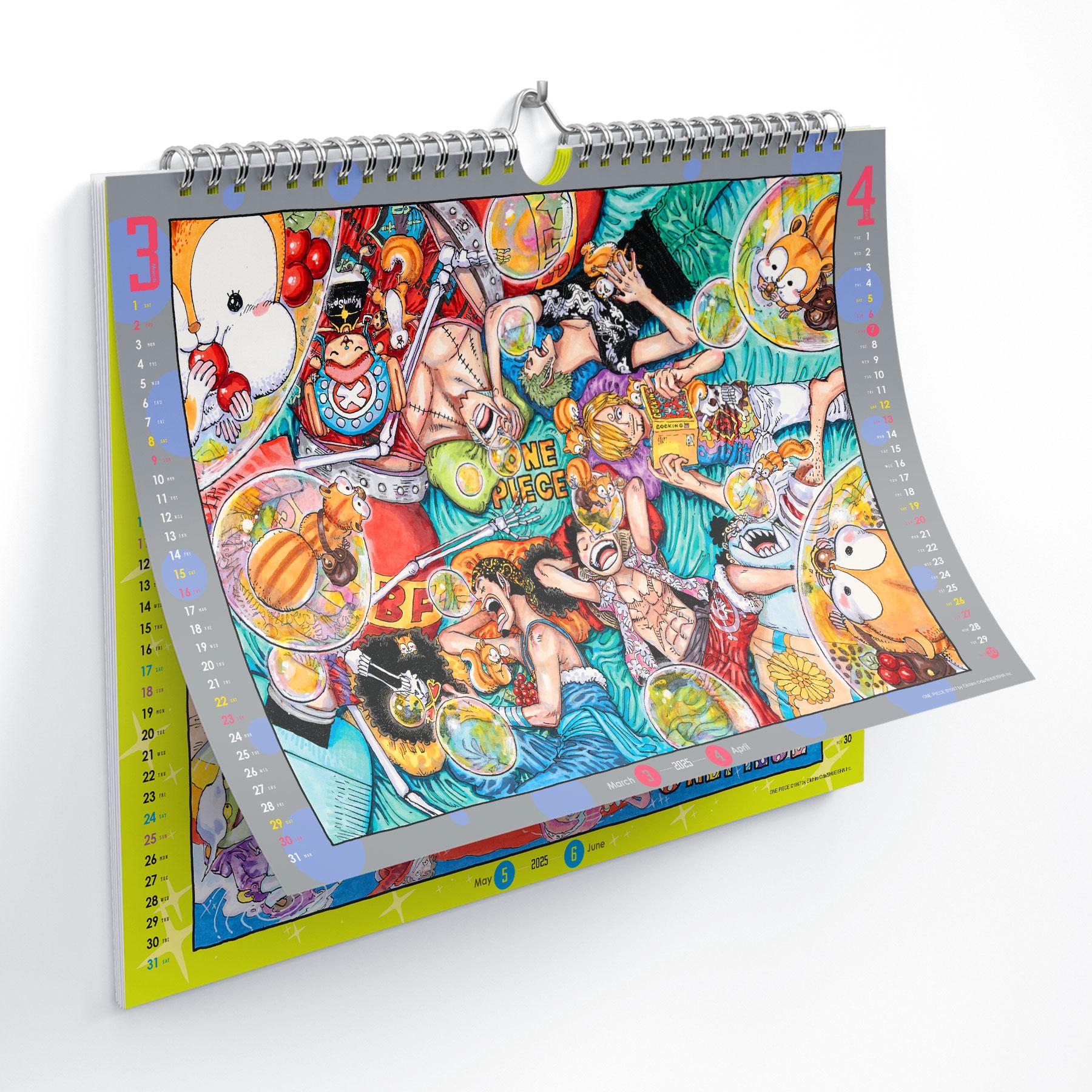 Lịch Treo Tường One Piece 2025 - Tặng Kèm Poster Gắn Bên Trong