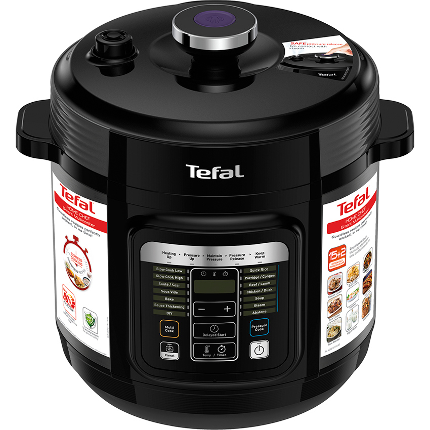 Nồi áp suất điện đa năng Tefal 6 lít CY601868 - Hàng Chính Hãng