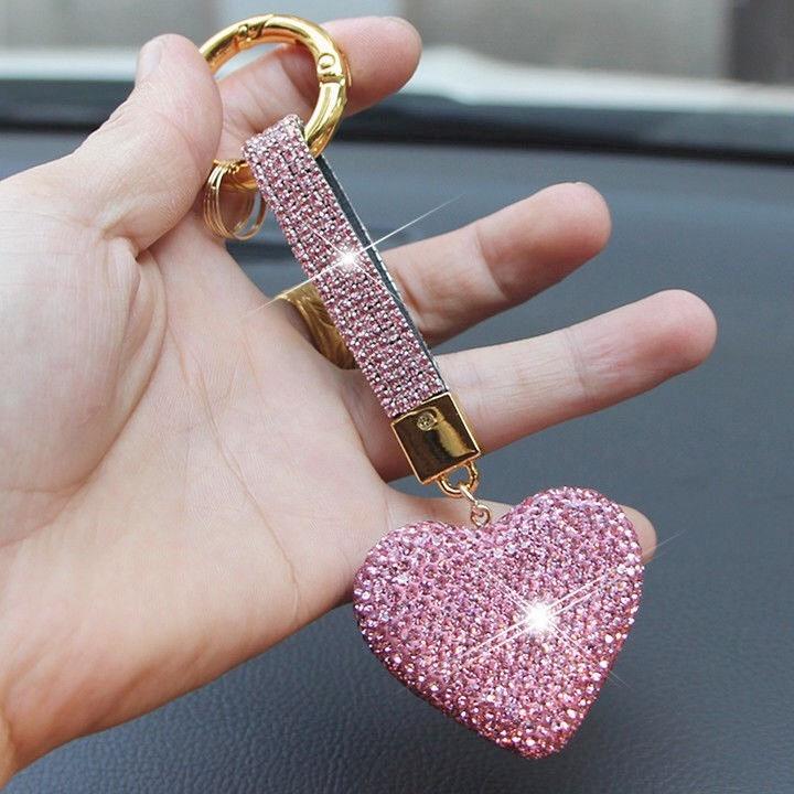 Móc Khóa Hình Trái Tim Đính Đá Mia shop